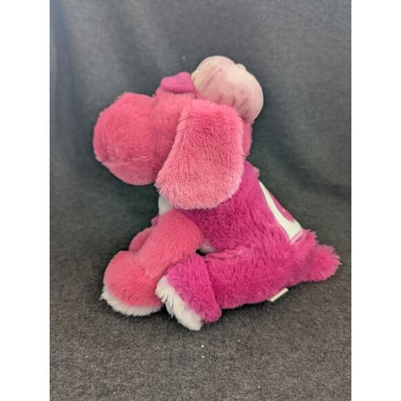MLB Cincinnati Reds Embroidered 8" Pink Plush Puppy Dog Stuffed Toy - Picture 2 of 9